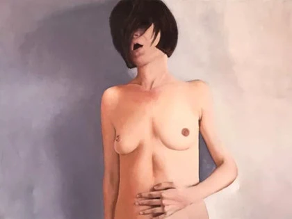 Ksenija Vucivic  - Blow, 2015,  Oil on Canvas, 101x76 cm