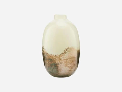 House Doctor, Earth vase, beige, glas, 16x9