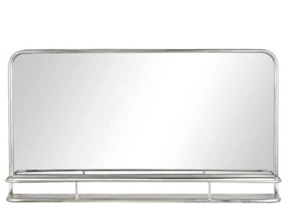 Lene Bjerre, Hildia spejl, sølv, glas, 90x17x50