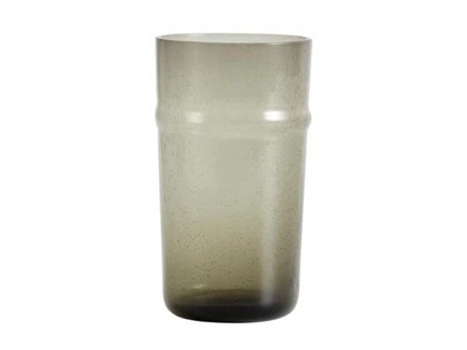 Nordal, Airy glas med bobler, smoke, 450 ml, h:14 d:8 cm