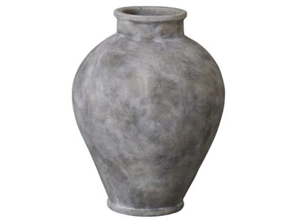 Lene Bjerre, Anna, krukke, grå, håndlavet, keramik, B: 36,5 H: 48 Ø: 36,5 cm