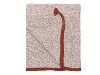 Cozy Living, Astrid Knitted Throw, Magnolia, 130x170 cm