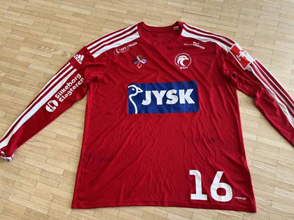 #16 Mikkel Løvkvists kamptrøje i str. XL fra BSH - Fredericia 16. september 2022