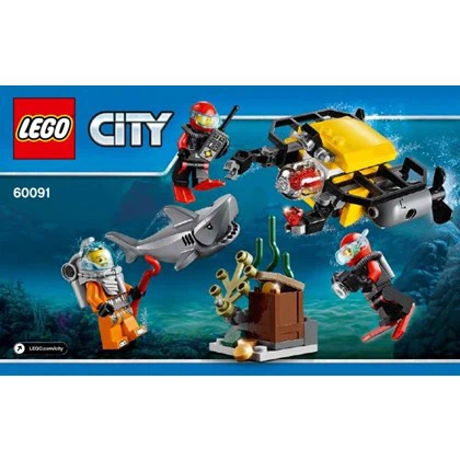 LEGO City dykker-sæt, år, varenummer 60091