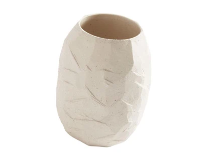 2 stk. Kuri Vase i sand fra Muubs - Ø16xH21 cm