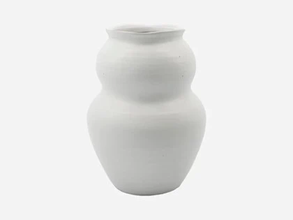 House Doctor, Juno vase, hvid, H: 22.5 x Ø: 17 cm