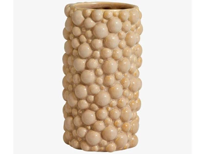 Nordal, NAXOS vase i keramik, nude, H20 cm 