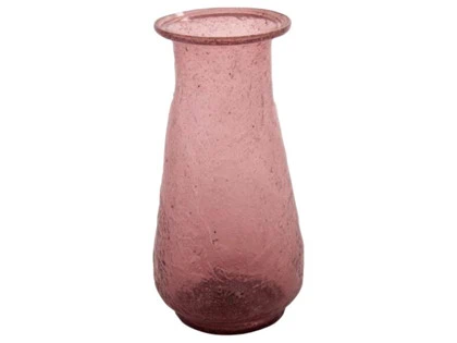 Accantus, Opal, Recycled glas vase, Lilla/Hvid, 8x8x17 cm