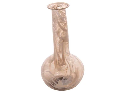 Accantus, Opal Recycled glas vase, Støvet/Hvid, 11x11x19 cm