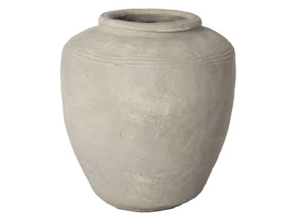 Cést Bon, Keramik krukke m/ringe, sand, 30xø26 cm