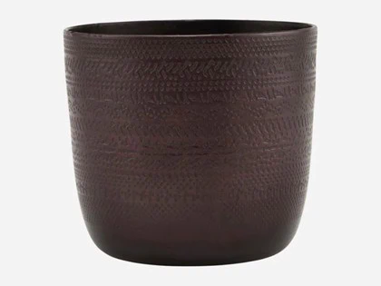 House Doctor, Chappra urtepotte, antik brun, h: 9 x ø: 9.5 cm