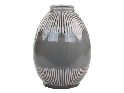 Chic Antique, Alsace Vase, mørkegrå, H20xØ14,5 cm