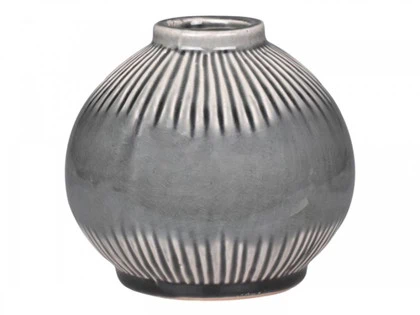 Chic Antique, Alsace Vase, mørkegrå, H12xØ13 cm 