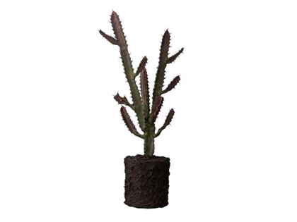 Lene Bjerre, Flora kaktus, mørkelilla, plastik, L22xB14xH54 cm