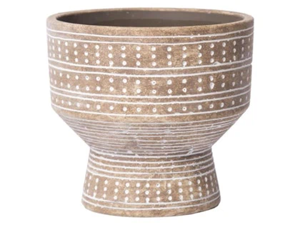 3 stk. Keramik krukker i brun fra Accantus - 16xø18 cm