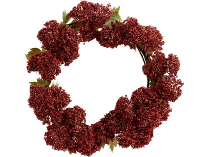 Nordal, JURMO blomsterkrans, rød, ø41 cm