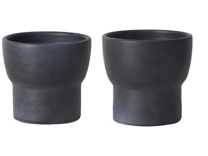 2 stk. Nefa potte i grå fra Lauvring - Ø18xH18 cm