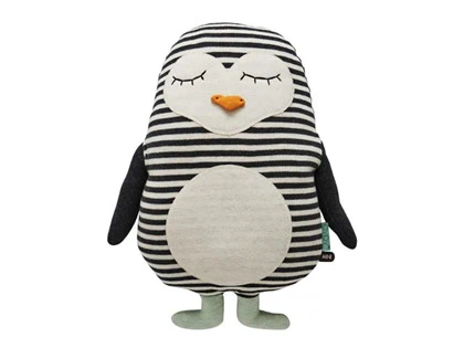 OYOY, Penquin Pingo, sort/hvid, H41 x L31 x W9 cm