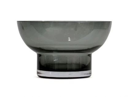 RO Collection, Glas bowl no. 50, smoked grey