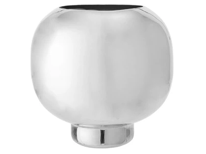 Bloomingville, Este Vase, Sølv, Aluminium, Ø24xH25 cm