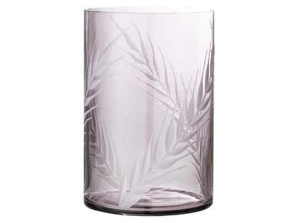 Bloomingville, Gabina Vase, Lilla, Glas, Ø12,5xH19 cm