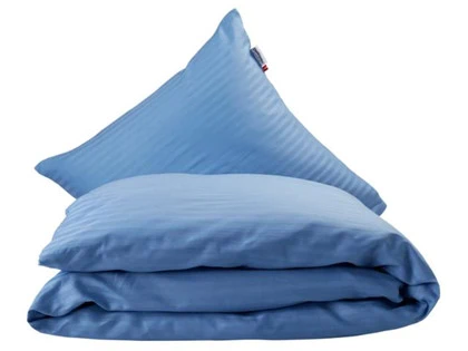 2 stk. Dunlopillo sengesæt i blå - 140x220 cm