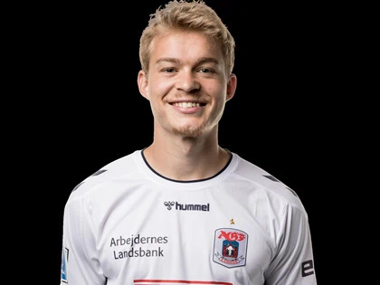 Byd på en MATCHWORN SPILLERTRØJE FRA AGFAaB (17. SEPTEMBER 2022)