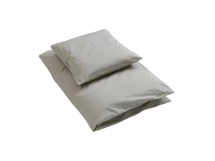 Emil Stripe sengetøj i steel grey fra By KlipKlap - 140x200 