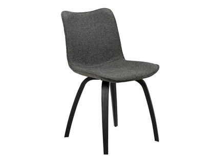 6 stk. Glee spisebordsstole fra DAN-FORM (grå, sort)