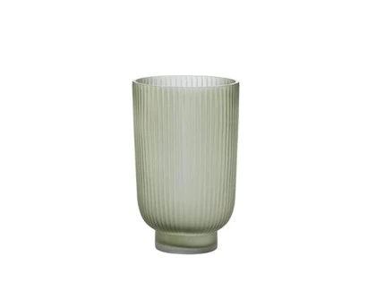 Lene Bjerre, Hermona vase, grøn, glas, 15x23
