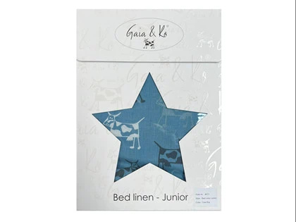Gaia & Ko junior sengesæt - Cow blå