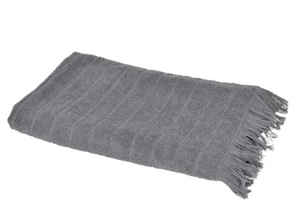  Compliments, Fringe håndklæde, grå, 100% bomuld, 50x100