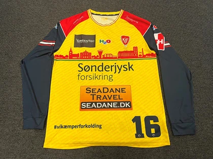 #16 Tim Winklers kamptrøje i str. XL fra KIF Kolding - Skanderborg 22/9-22