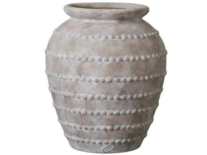 Håndlavet Anna Keramik Krukke i Antik Lysebrun fra Lene Bjerre - H:48 Ø:40,5 cm