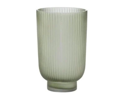 Lene Bjerre, Hermona vase, grøn, glas, 15x23