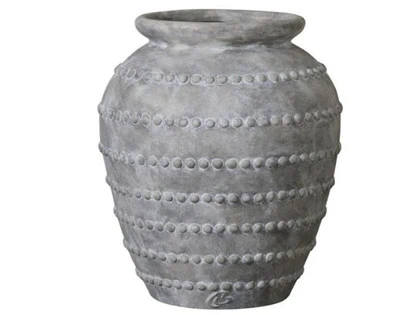 Håndlavet Anna Keramik Krukke i Antik Grå fra Lene Bjerre - H:48 Ø:40,5 cm