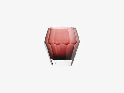 Nordal, Lion Glasvase/Lysestage, Aubergine, 13 cm
