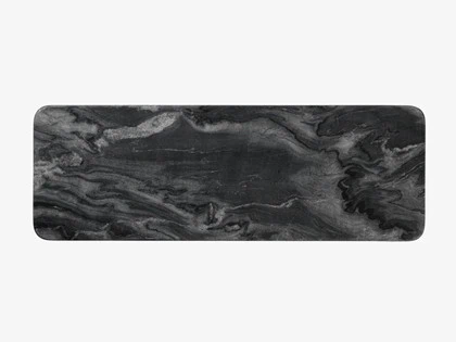 Louise Roe, Bernhardt, marmor, plade, sort, 18x52 cm 