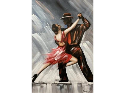 Maleri - Tango fra MyNewArt (120x80 cm)