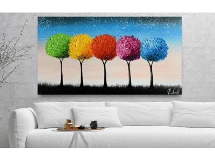 Maleri - The Seasons (130x70 cm)