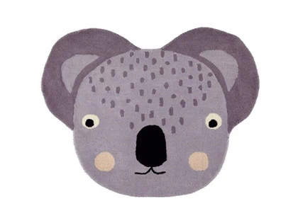 OYOY, Koala, tæppe, uld, bomuld, H:85 x B:100 cm