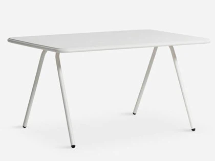 RAY spisebord i pulverlakeret aluminium fra Woud - Hvid, 140 cm