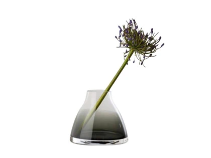RO Collection, Flower vase no. 1, smoked grey
