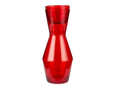 Spring Copenhagen, Double up karaffel og vase, rød, h:26 d:11 