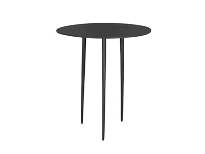 Columbine, Side Table, Supreme, sort, Metal, H: 34 D: 32,5 cm