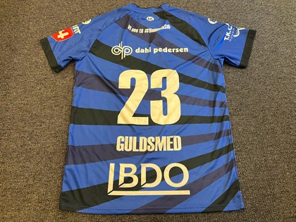#23 Daniel Guldsmeds kamptrøje i str. XL fra Skive FH - Team Sydhavsøerne fra 17/9-22