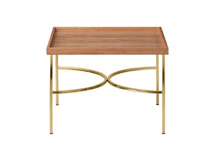 AYTM, UNITY bord, oak/gold, stål/egetræ, L52,5xW52,5xH38