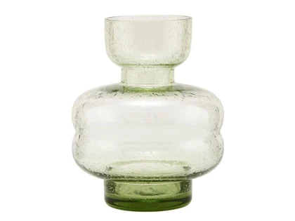 House Doctor, Organi, vase, Glas, Grøn, h: 15 cm, dia: 12 cm