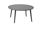 Hammel Furniture BATU sofabord Ø90 i grå keramik og sort træ 