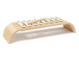 Kids Concept, Xylofon, Natur, Hvid, Krydsfiner, rustfrit stå, L:36 x B:11,5 x H:6.5 cm